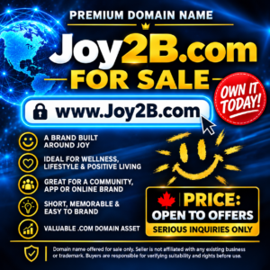 Joy2B.com Domain Name for Sale